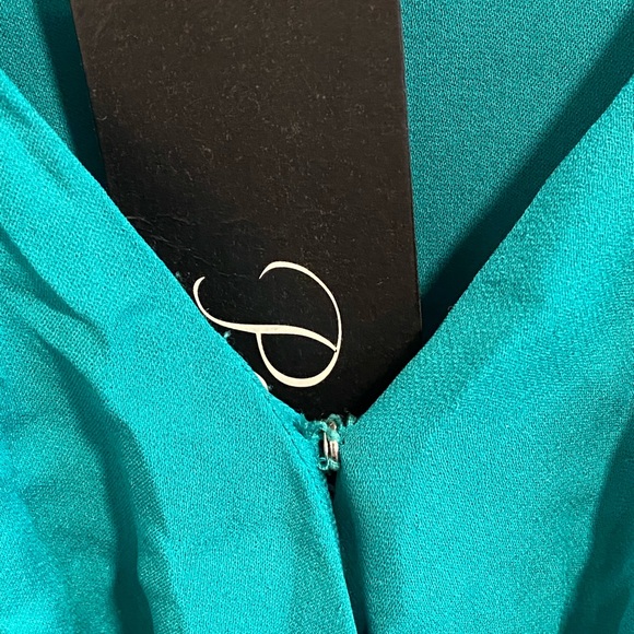 Parker Turquoise 100% Silk XS Dress NWT See Description / Photos - Picture 14 of 16